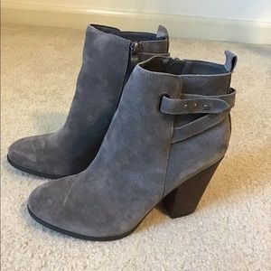 Block heel booties